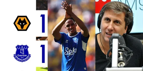 Yerry Mina es noticia por anotar un golazo con el Everton.