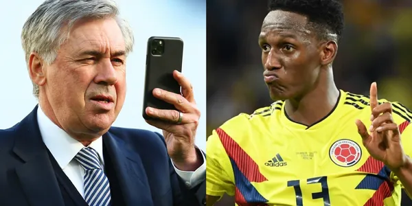 Yerry Mina no es un jugador imprescindible para Carlo Ancelotti como James Rodríguez, pero si le interesa al Everton cuidar sus intereses