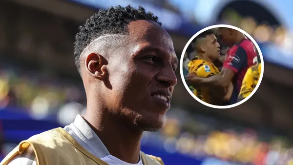 Yerry Mina Foto: Captura de ESPN y NTN24