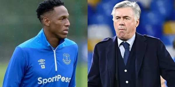 Yerry Mina no ha tenido una buena semana, luego de la noticia que le dio Ancelotti a tan poco de iniciada la Premier League