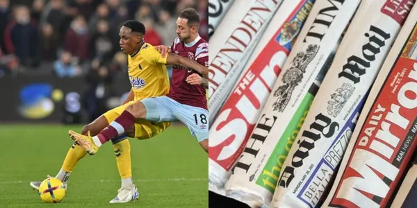 Yerry Mina no la pasa bien en el Everton de Inglaterra.