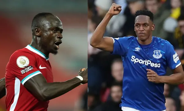 Yerry Mina le hizo perder la cabeza a Sadio Mané, al punto que se tuvieron una bronca personal en todo el partido, pero el senegalés perdió la paciencia y le hizo este golpe bajo al colombiano