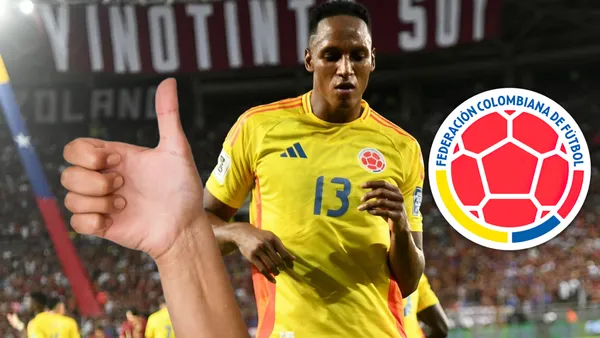 Yerry Mina marcó y además se llevó un gran dato en las Eliminatorias a favor de Colombia Foto: FCF, Escudoteca y Pexels