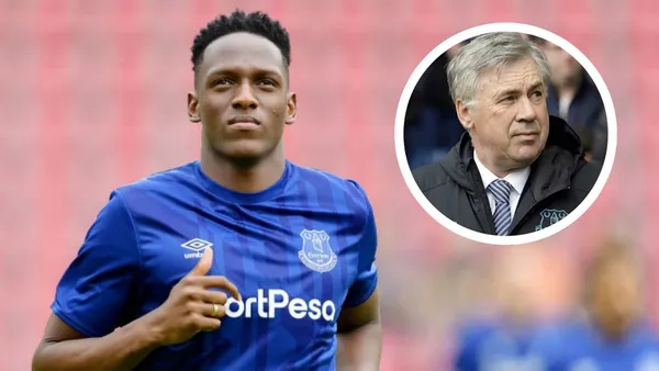 Yerry Mina parece que no logra convencer a Carlo Ancelotti en el Everton, que siempre le anda buscando algún "pero"