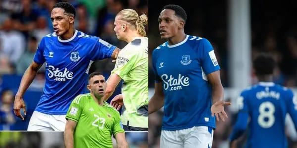 Yerry Mina recibe una importante y sorpresiva noticia en el Everton de Inglaterra.