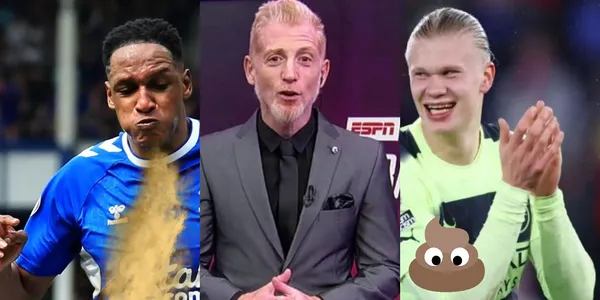 Yerry Mina sufrió con Erling Haaland por sus flatulencias y Martin Liberman barrió el piso con el colombiano con un ácido comentario.