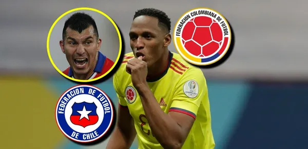 Yerry Mina y Gary Medel tienen una cuenta pendiente y en Chile lo recuerdan.