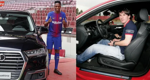 Yerry Mina y Lionel Messi compartieron camerino en el Barcelona FC.