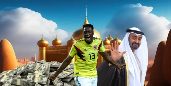 Yery Mina está analizando qué hará con su futuro, se reveló lo que quieren los jeques árabes con él.