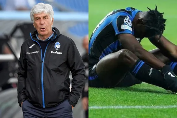 Zapata salió lesionado en un partido del Atalanta y el entrenador Gian Piero Gasperini es uno de los señalados como culpable por un determinado motivo.