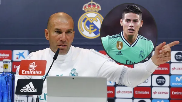 Zidane habló sobre James Rodríguez en rueda de prensa y reveló el futuro del colombiano en el futbol.