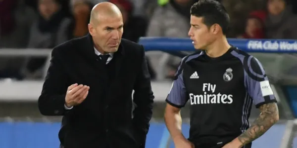 Zinedine Zidane no ha olvidado a James Rodríguez y no le bastó con sacarlo del Real Madrid, sino que ahora le mandó un nuevo mensaje