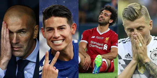 Zinedine Zidane nunca le dio confianza en Real Madrid y ahora James Rodríguez humilla a Mohamed Salah y a Toni Kroos.