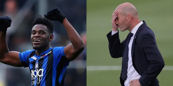 Zinedine Zidane se enteró que en octavos se enfrentará al Atalanta de Duván Zapata y mira su reacción.