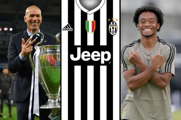 Zinedine Zidane suena con fuerza para ser el nuevo entrenador de la Juventus donde juega Juan Guillermo Cuadrado.