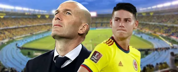 Zinedine Zidane y James Rodríguez.