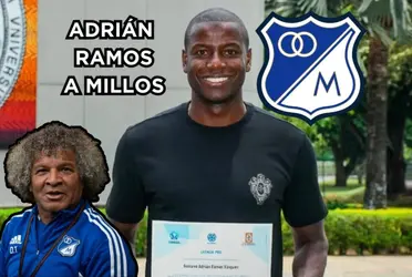 Adrián Ramos seduce a los hinchas de Millonarios FC.