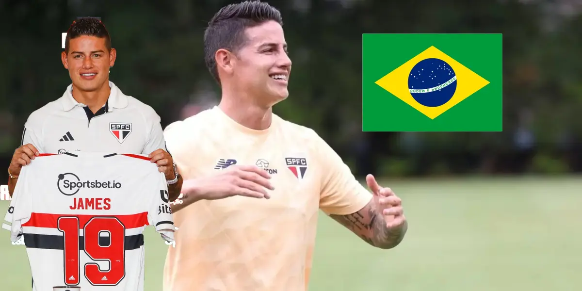 Agachó la cabeza en el Sao Paulo y se reveló cuándo podría volver a jugar James 