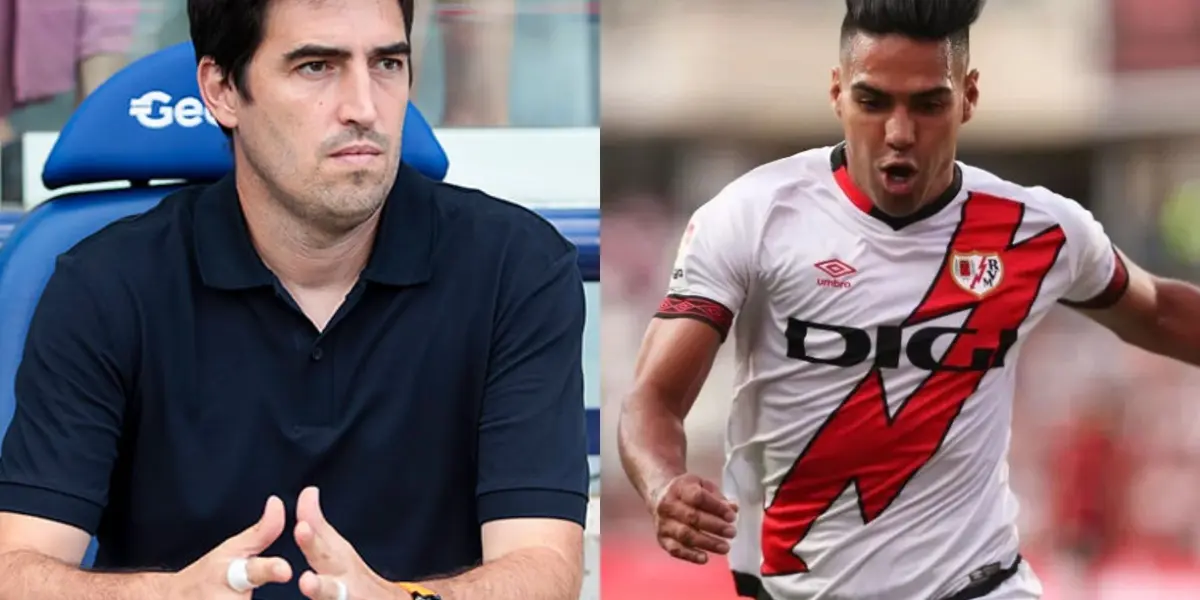 Andoni Iraola dio malas noticias sobre el caso de la lesión de Radamel Falcao en el Rayo Vallecano.