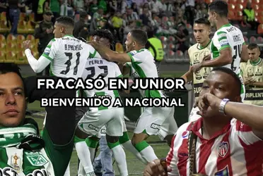 Atlético Nacional ficharía a un jugador que viene con un paso muy discreto en Junior FC.