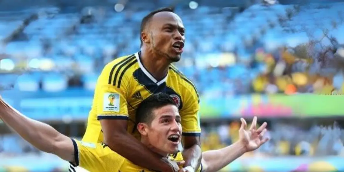 Camilo Zúñiga y James Rodríguez en la Selección Colombia