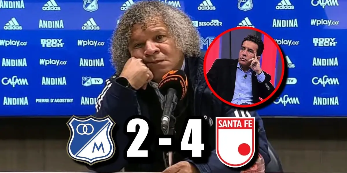 Carlos Orduz reaccionó por lo que hizo Alberto Gamero en Millonarios contra Santa Fe.