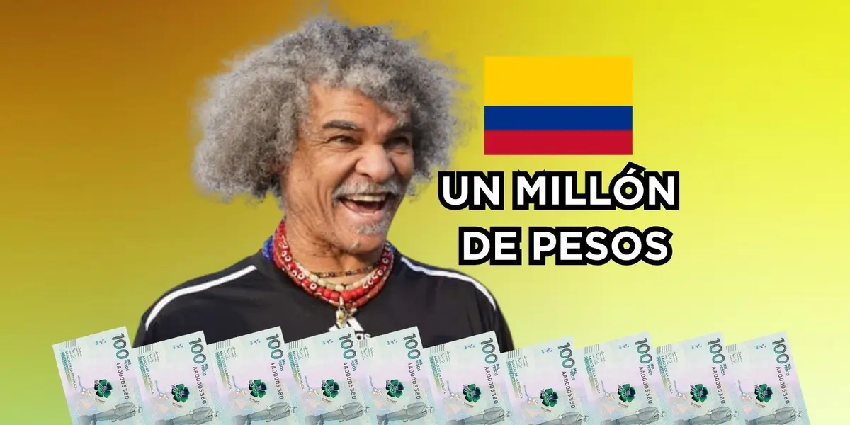 Carlos Valderrama invita a toda Colombia a participar para ganarse hasta un millón de pesos.
