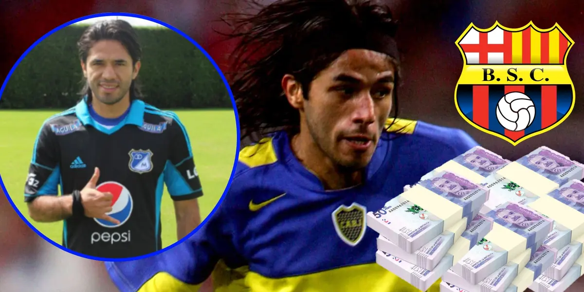 De jugar en Boca, Millos y Barcelona de Ecuador, así gana dinero Fabián Vargas  
