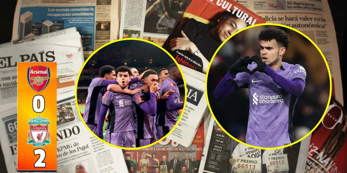 Desde España, lo que dicen por Luis Díaz crack en Liverpool vs Arsenal en FA Cup