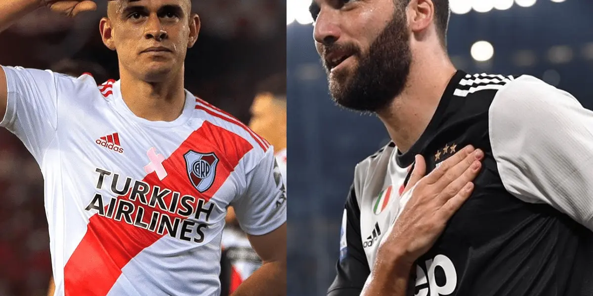El argentino, Gonzalo Higuaín habló de su posible llegada a River Plate pese a que había dicho que no regresará y esta es la opinión que tiene de Santos Borré.