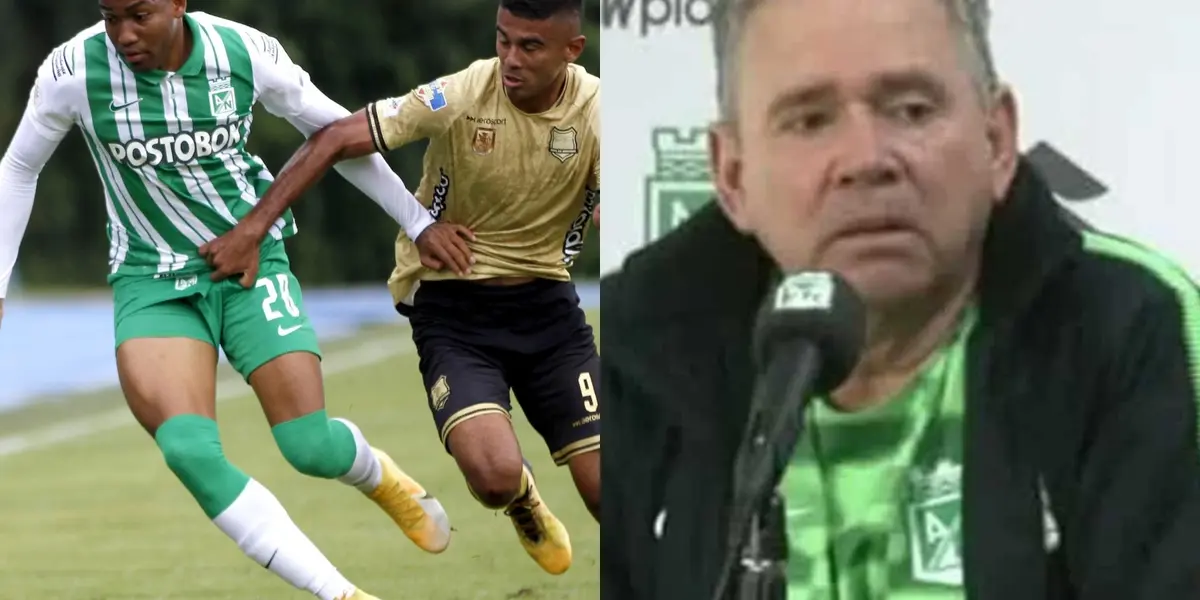 El club verdolaga perdió 1-0 en la liga colombiana y el entrenador dio una polémica declaración por el resultado.