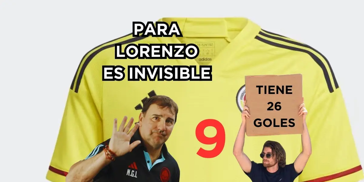 El delantero es un goleador nato pero el entrenador Néstor Lorenzo ni lo voltea a ver para la Selección Colombia.