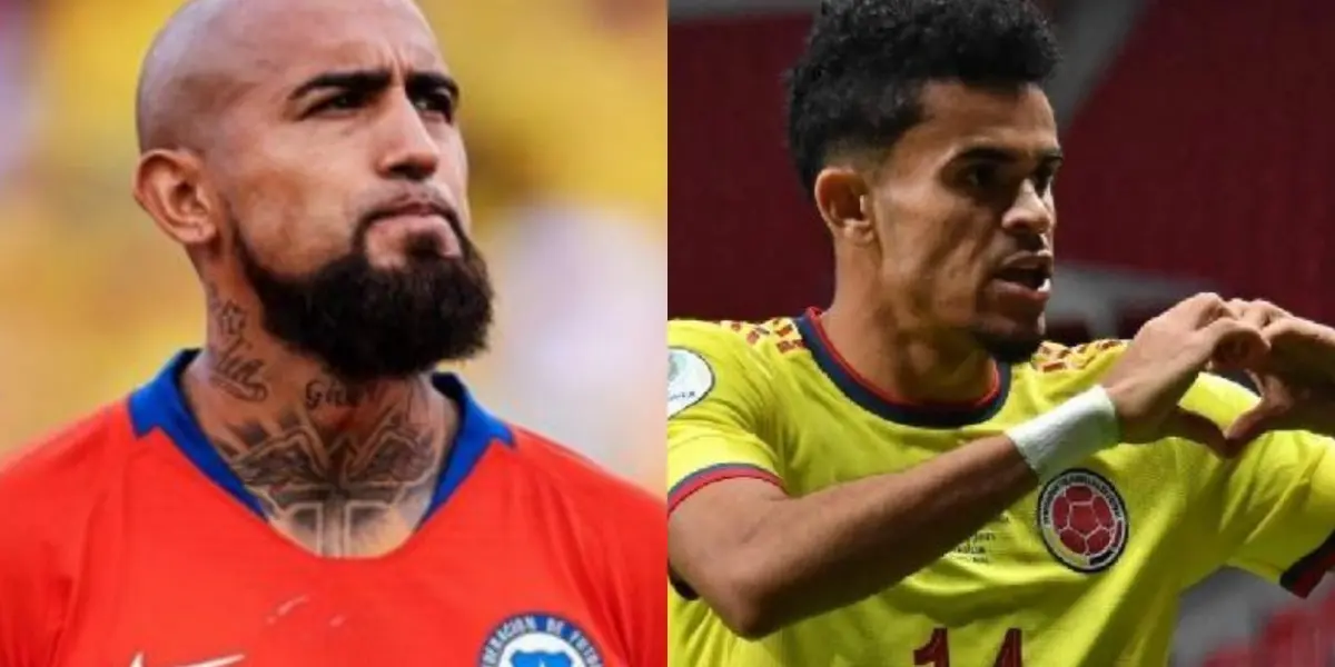 El jugador chileno tuvo una particular situación con el colombiano de Liverpool.