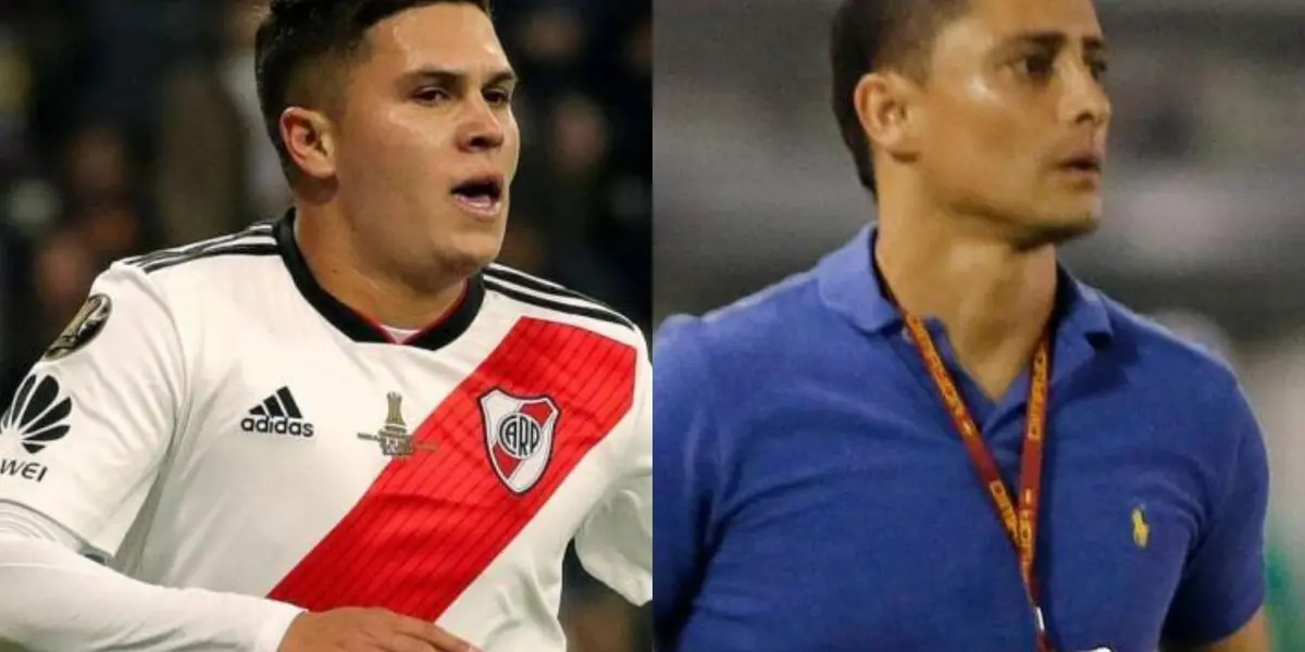 El jugador colombiano no ha definido su futuro en River Plate y mira dónde apareció con Giovanni Hernández 