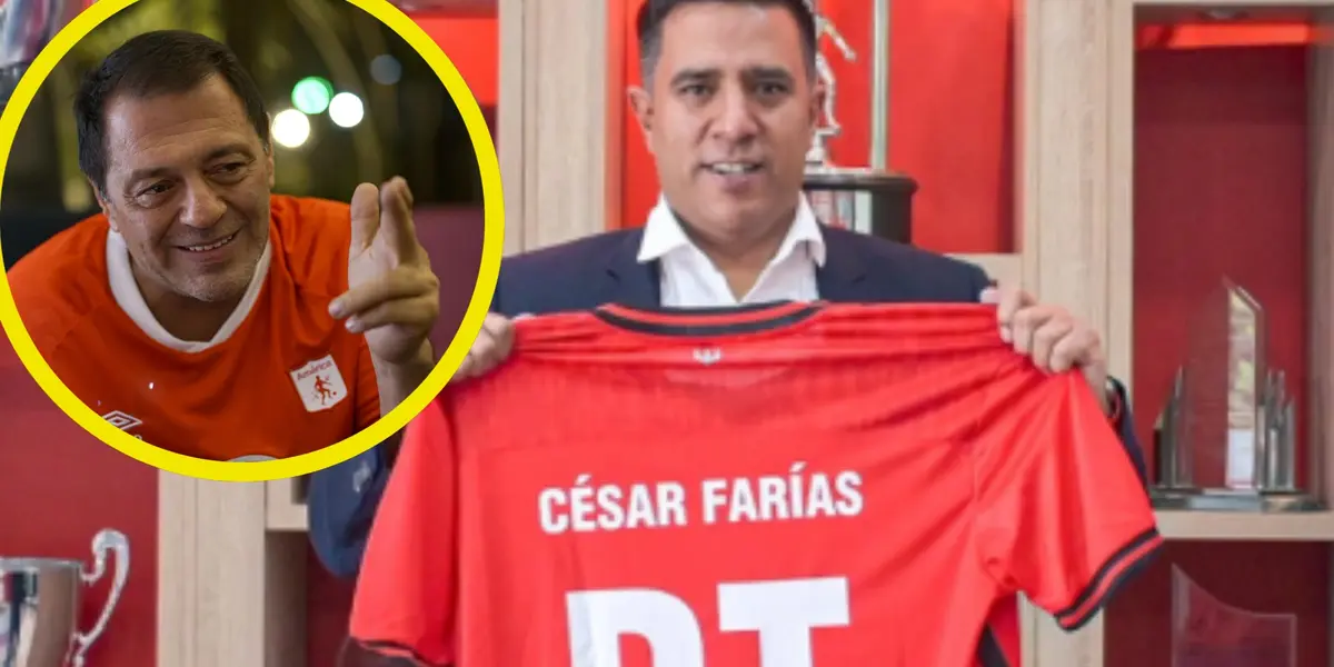 El máximo dirigente sigue defendiendo a su entrenador César Farías (Fotos: Al Aire Libre, El País)