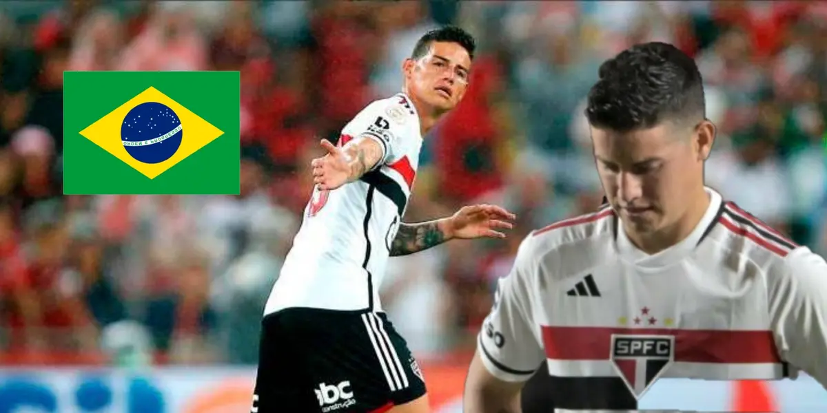 El primer problema que tiene James con su nuevo técnico y el Sao Paulo de Brasil