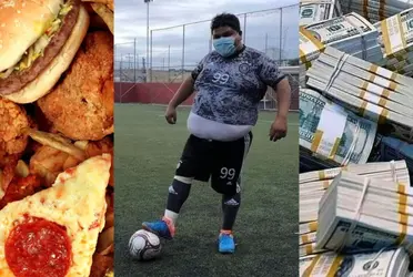 En Colombia hay un jugador que se estaría pasando de la cuenta en el tema alimenticio según los hinchas de su club, pese a que cobra un buen salario y su ficha vale millones.