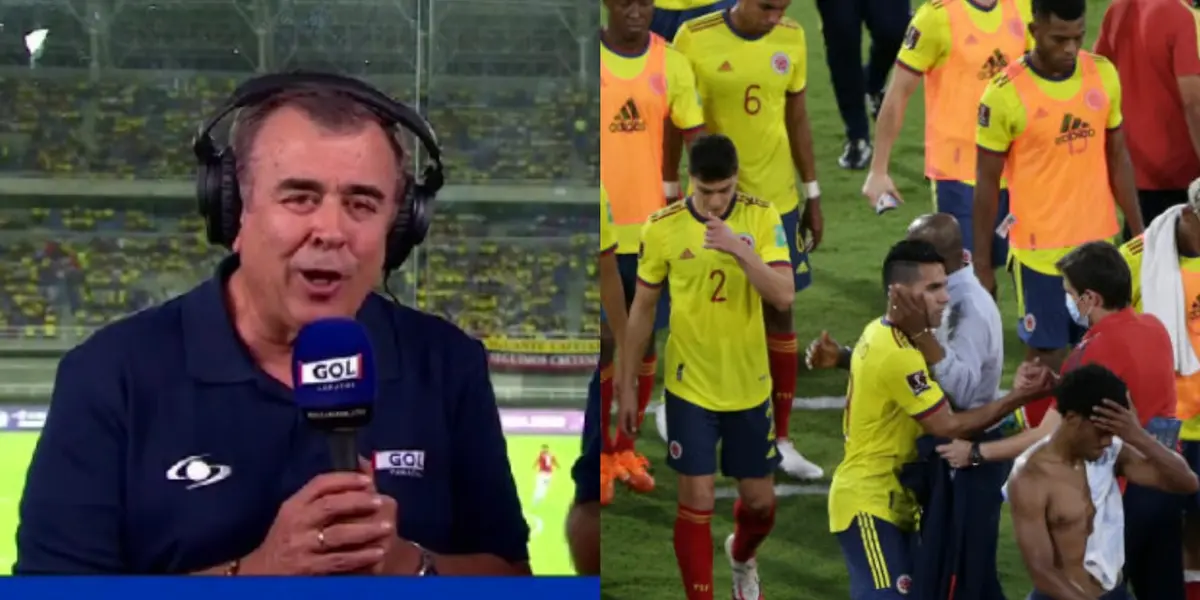 En la transmisión del partido entre Argentina y Colombia, el equipo del Gol Caracol soltó una frase que dejó a todos atónitos.