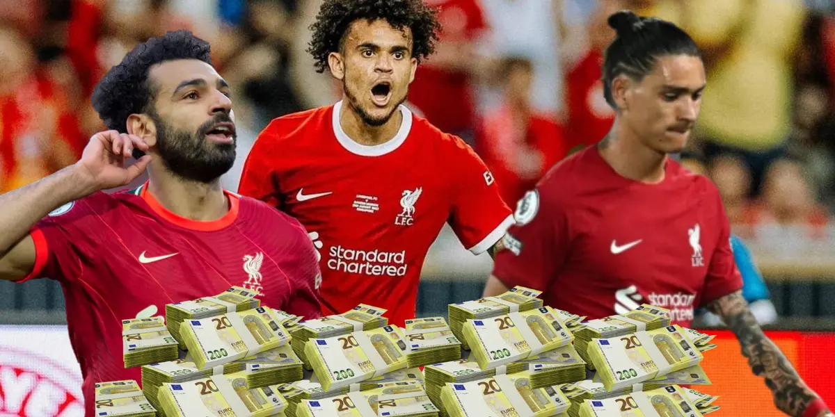 Es crack en Liverpool y el insólito salario que tiene Luis Díaz vs Salah y Núñez