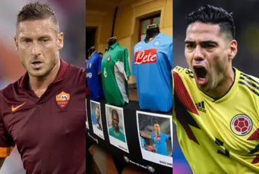 Francesco Totti tiene la camiseta de un jugador colombiano en su museo y no es la de Radamel Falcao, en el vídeo que tienes abajo puedes saber de quién se trata ⬇️⬇️⬇️