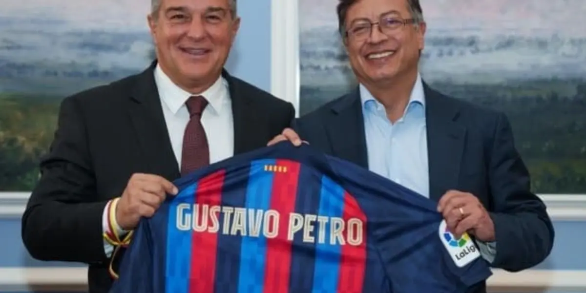 Gustavo Petro hizo un importante anuncio en Colombia de la mano del FC Barcelona.