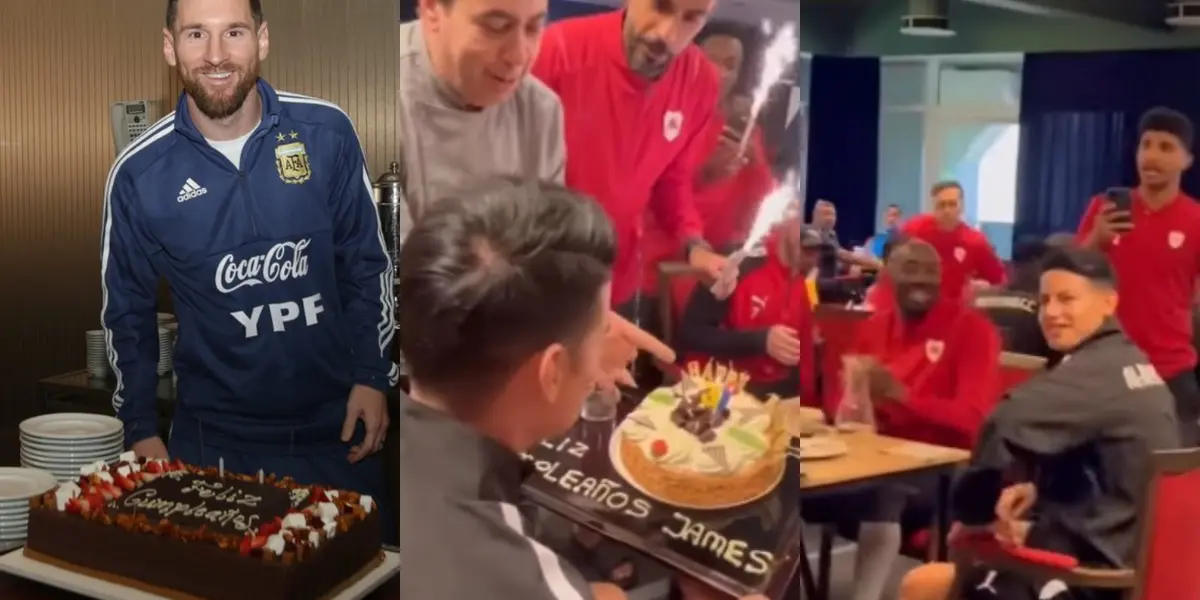 James Rodríguez celebró su cumpleaños en Qatar.
