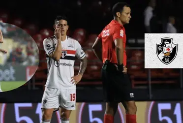 James Rodríguez fue titular en el empate sin goles ante Vasco da Gama por liga de Brasil  