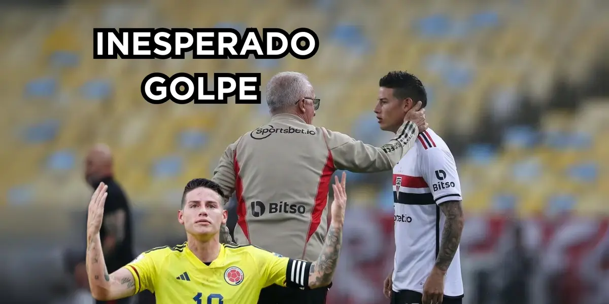   James Rodríguez podría sufrir un inesperado golpe en el Sao Paulo de Brasil.
