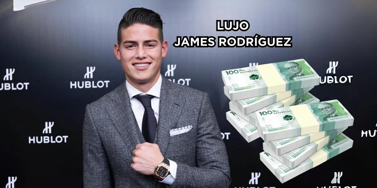 James Rodríguez se dejó ver en las redes sociales con un millonario lujo.