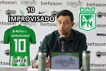   Jhon Jairo Bodmer habló del tema del posible 10 improvisado de Atlético Nacional.