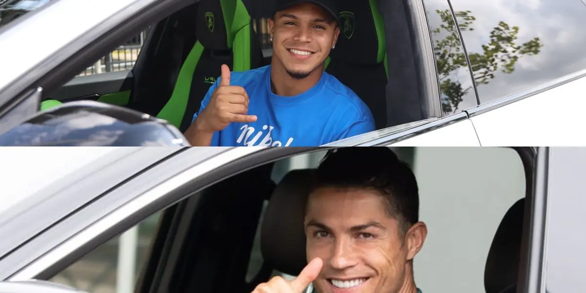 Juan Camilo Hernández se da un lujo automotor al propio estilo de Cristiano Ronaldo.