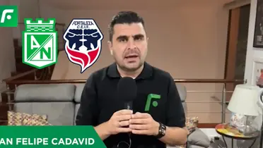 Juan Felipe Cadavid periodista deportivo colombiano. Foto captura de pantalla de El Futbolero Colombia. 
