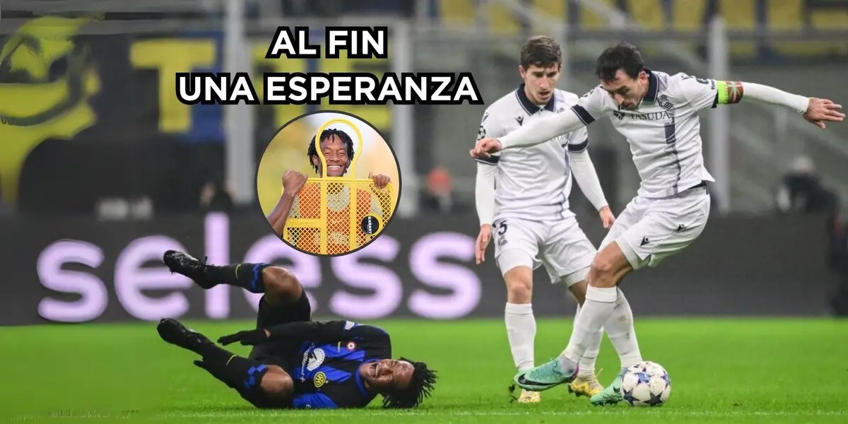 Juan Guillermo Cuadrado recibe una buena noticia en el Inter de Milán.