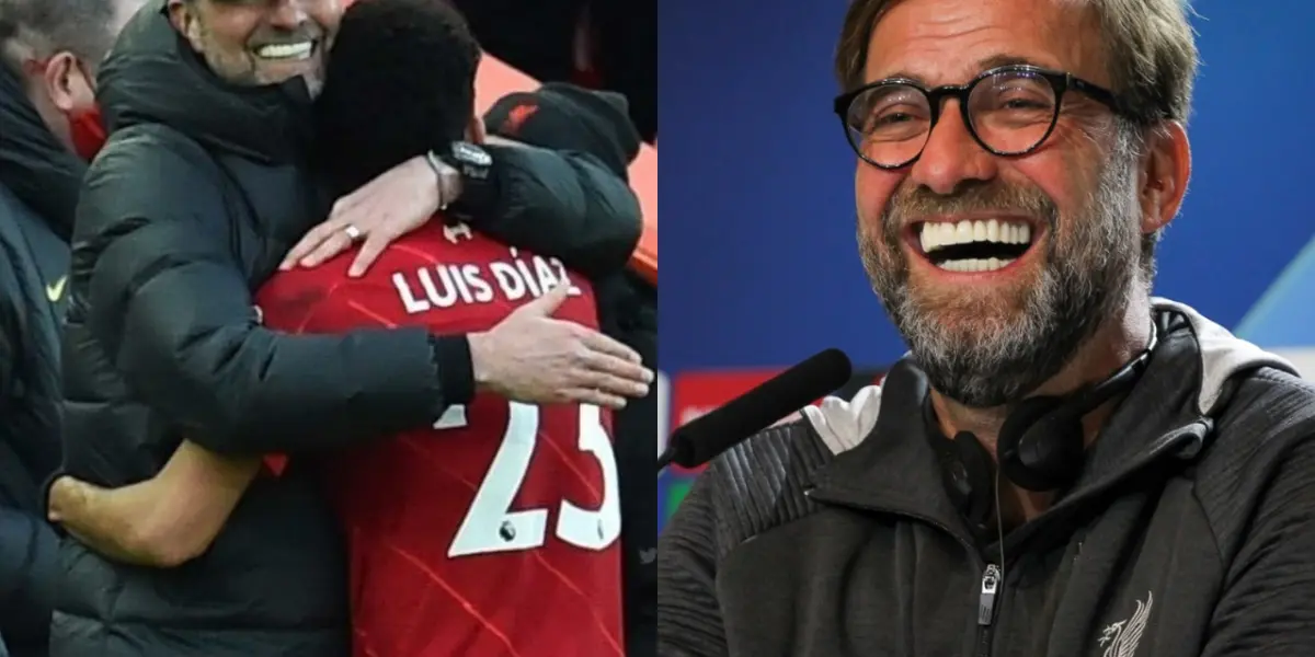 Jürgen Klopp desde que Luis Díaz llegó al Liverpool no ha parado de elogiarlo y hay un motivo de peso para esa admiración.